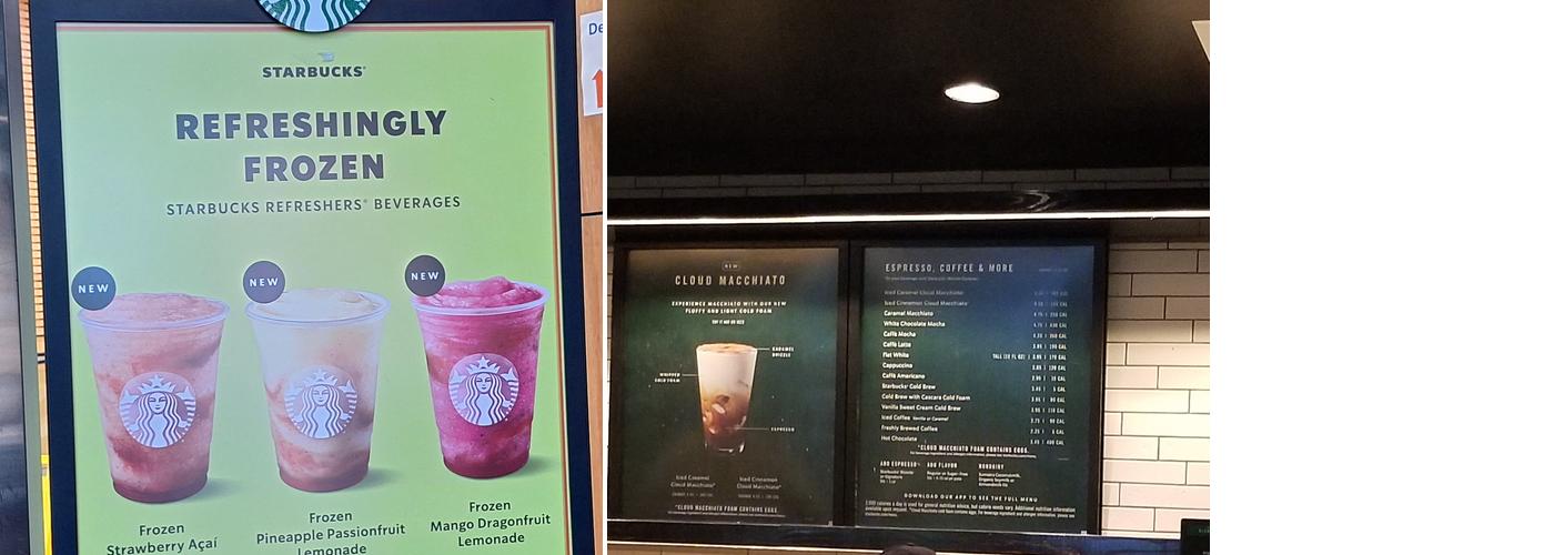 Starbucks Menu