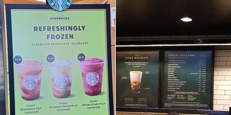 Starbucks Menu