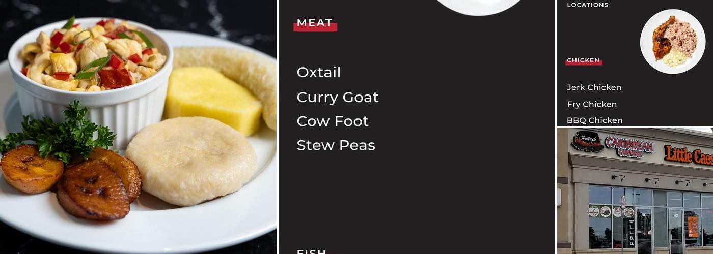 Potluck Caribbean Cuisine Menu