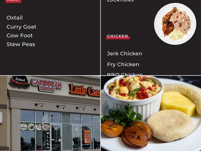 Potluck Caribbean Cuisine Menu