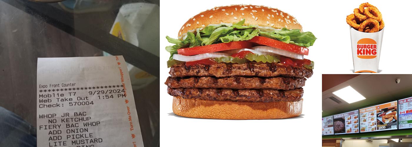 Burger King Menu
