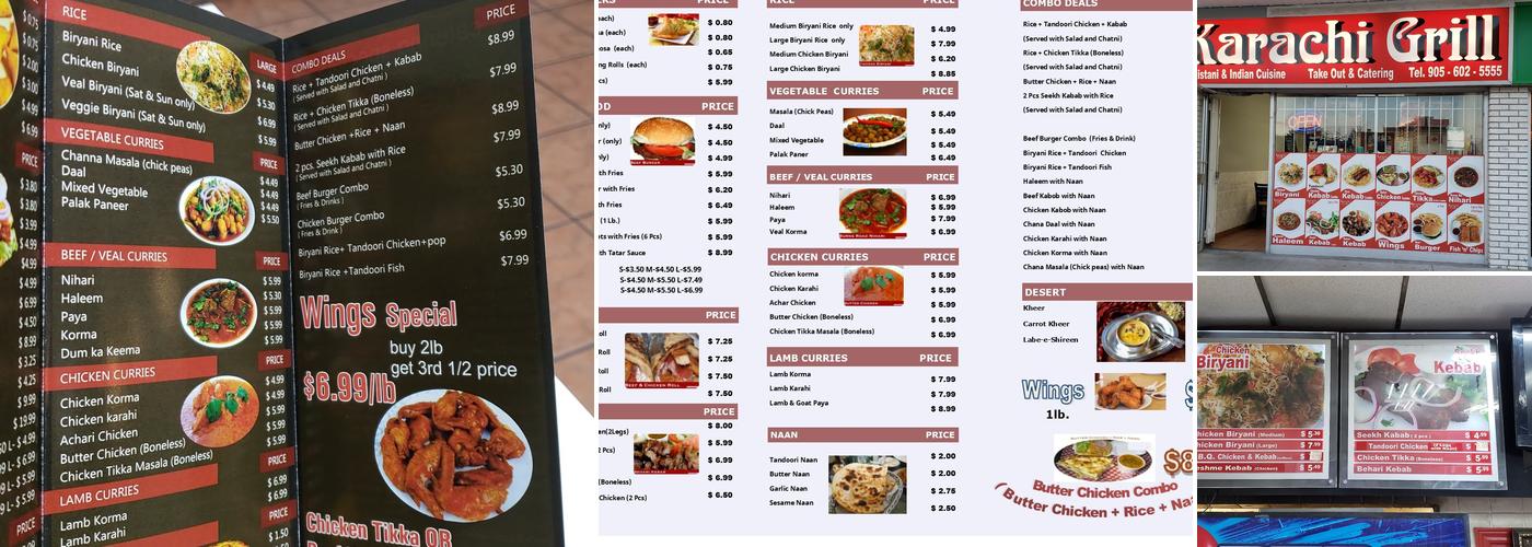 Karachi Grill Menu
