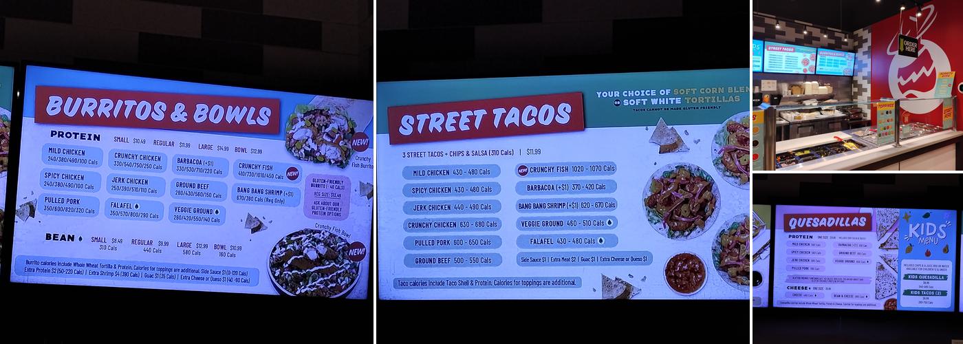 barBURRITO Menu