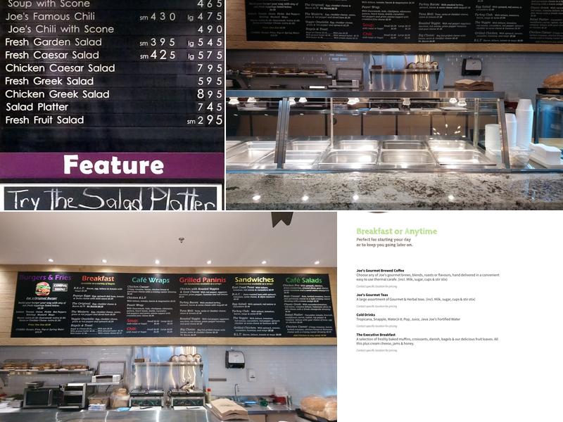 Java Joe's Menu