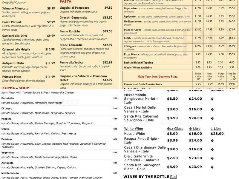 Ottimo Catering Menu