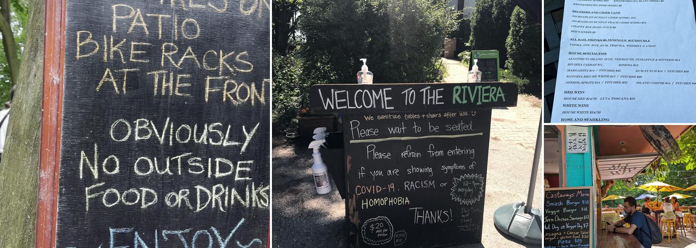 The Riviera ~ Ward's Island Kitchen Menu