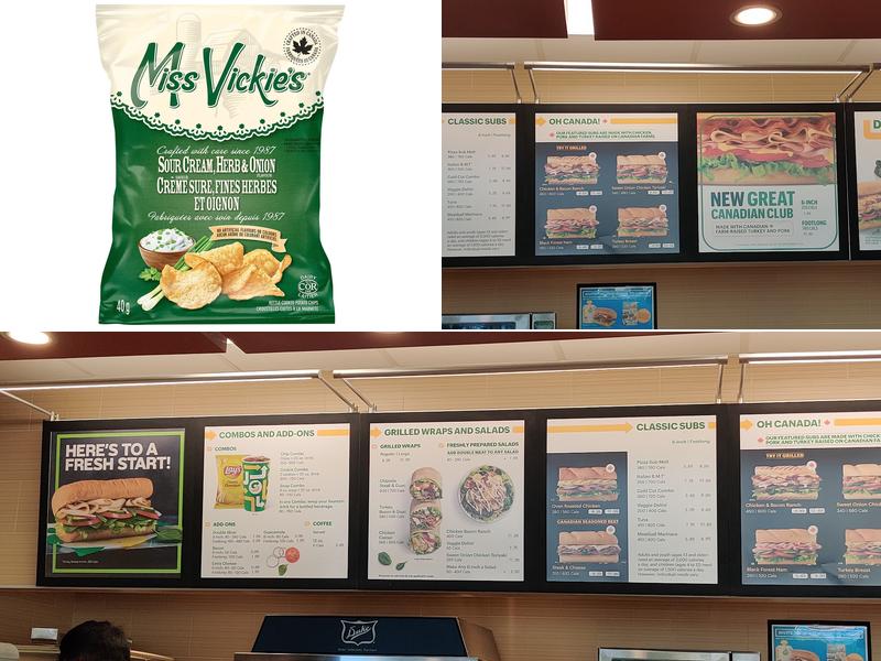 Subway Menu