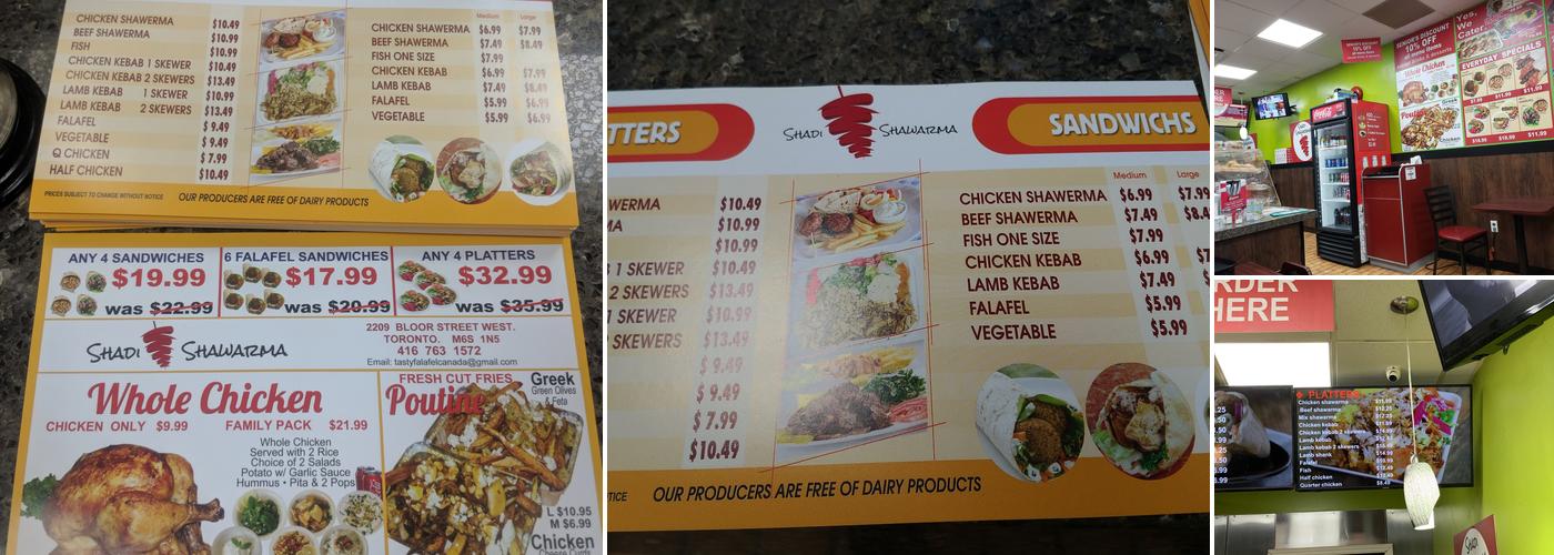 Meat-A-Pita Shawarma Menu