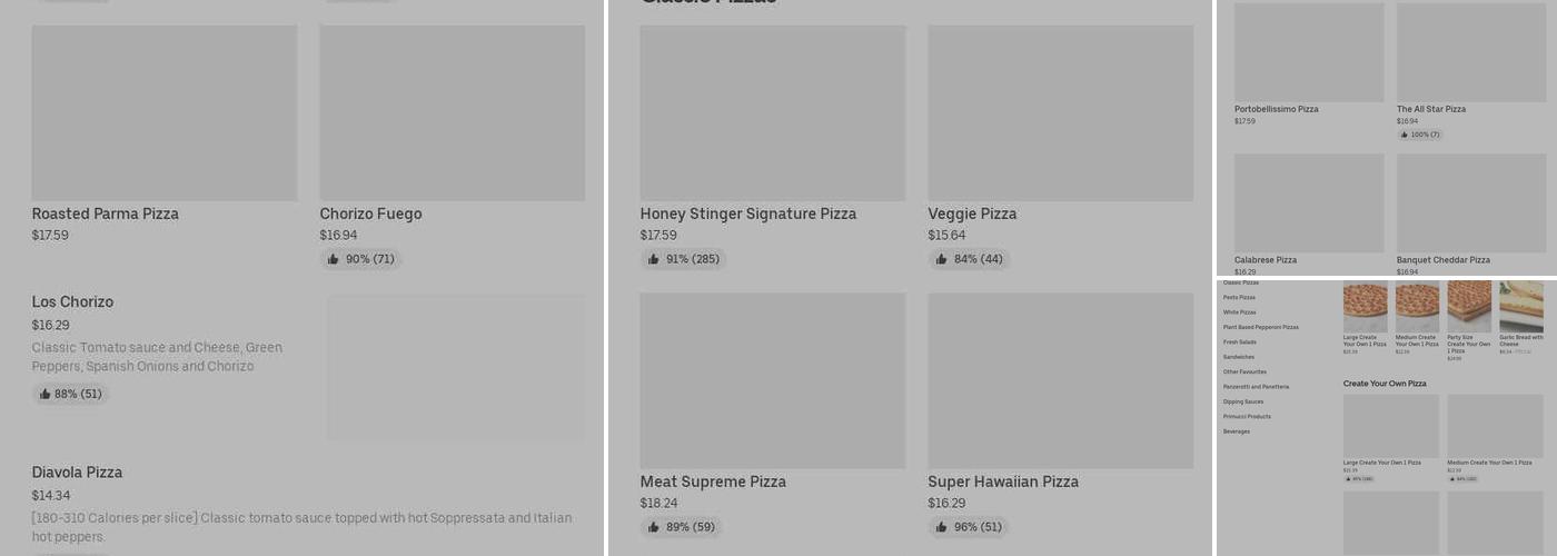 Pizza Nova Menu