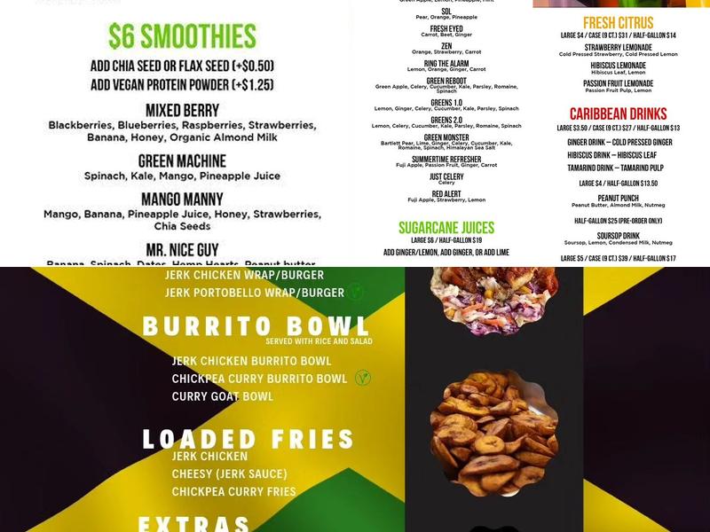 Caribbean Express Menu