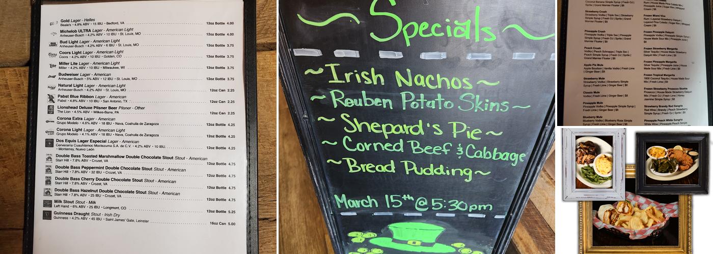 Long Mountain Grill Menu