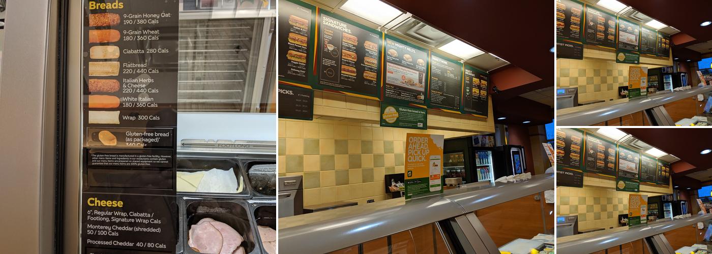 Subway Menu