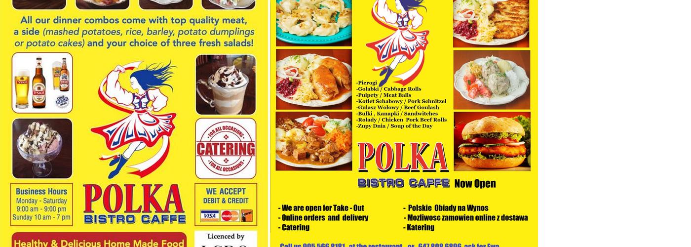 Polka Bistro Caffe Menu