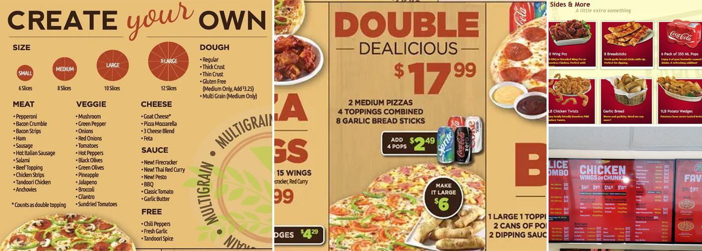 241 Pizza Menu