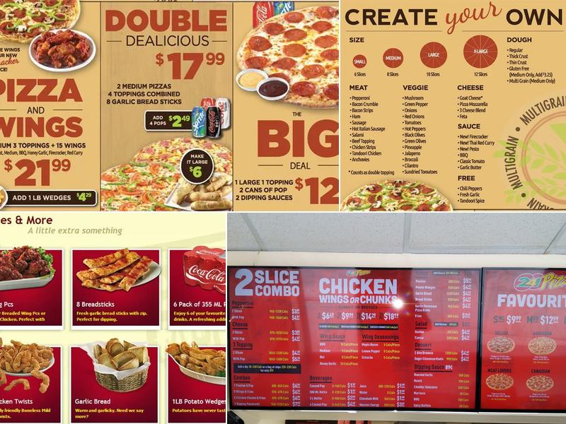 241 Pizza Menu