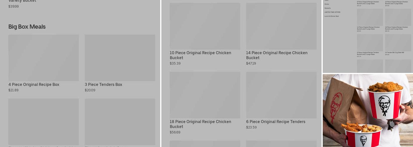 KFC Menu