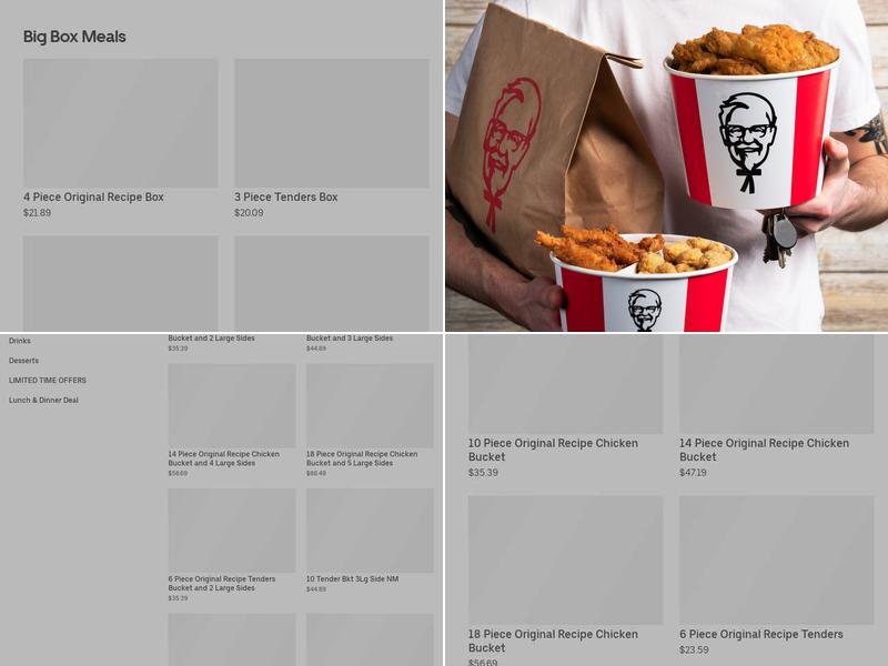 KFC Menu