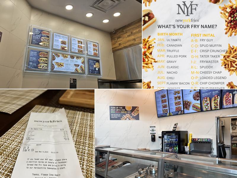 New York Fries - Lynden Park Mall Menu