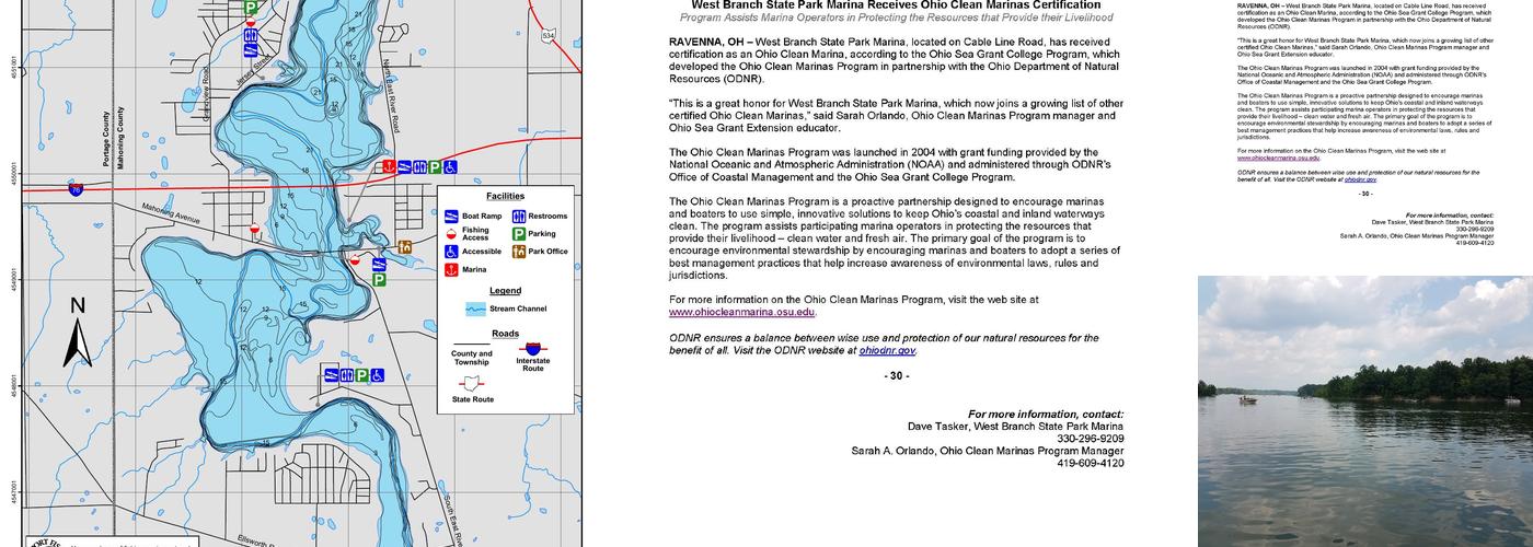 West Branch Marina Menu