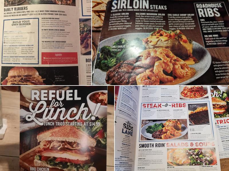 Kelseys Original Roadhouse Menu