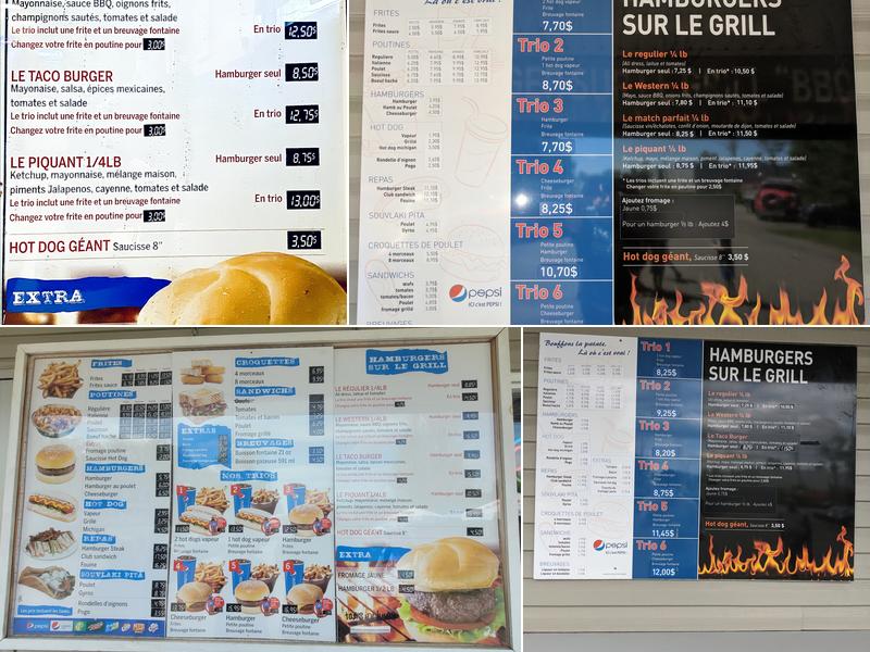 Bouffons La Patate Menu