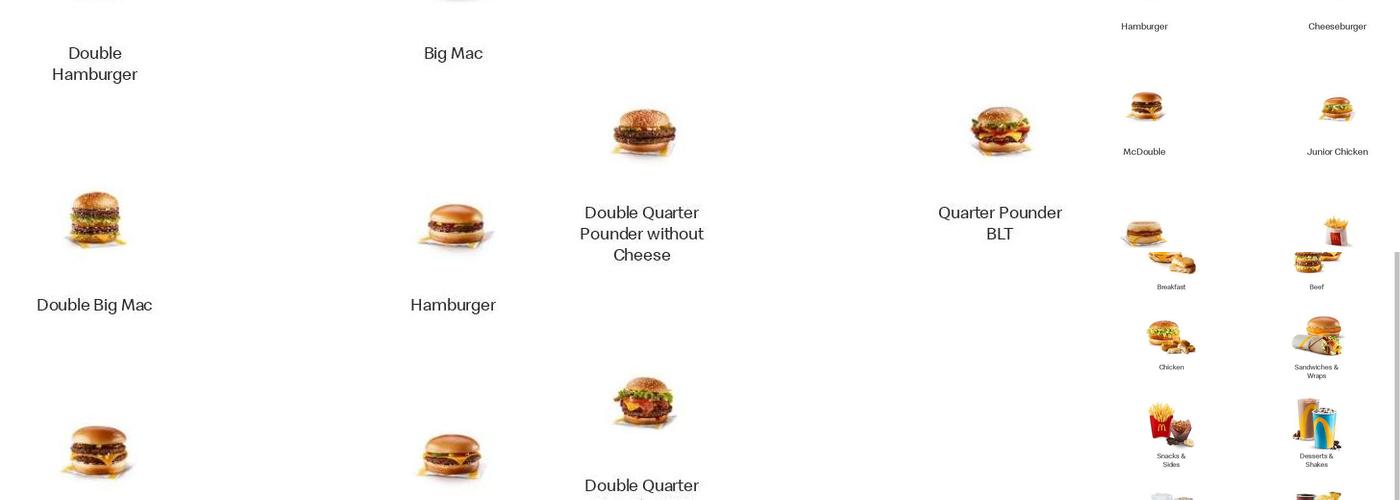 McDonald's Menu