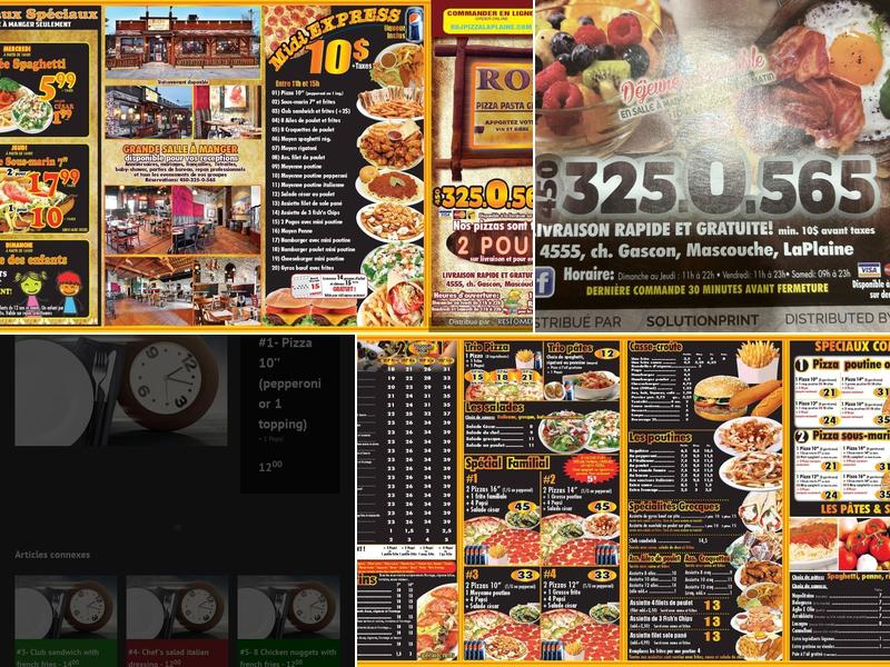 Roj Pizza (Cem) Menu