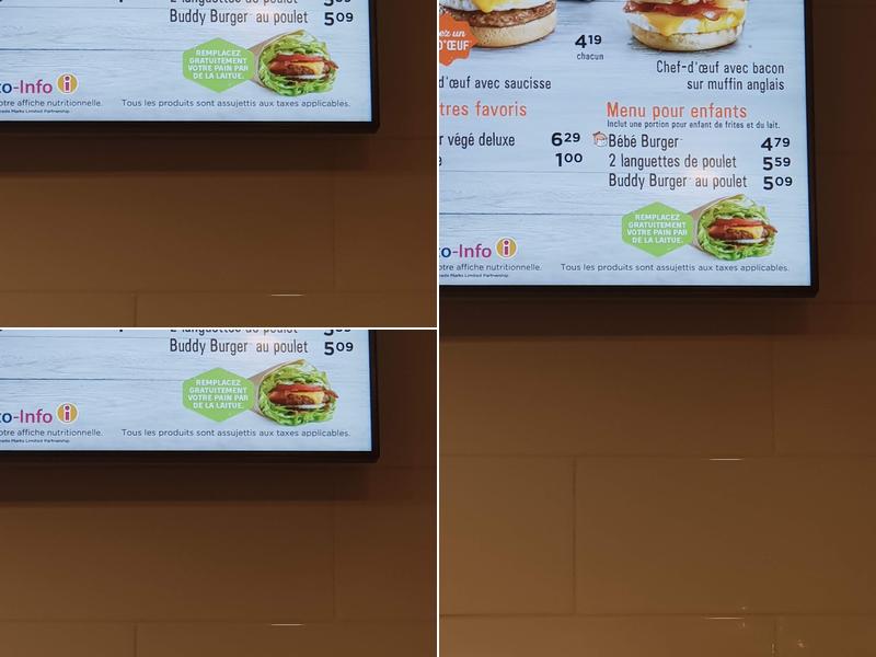 A&W Canada Menu