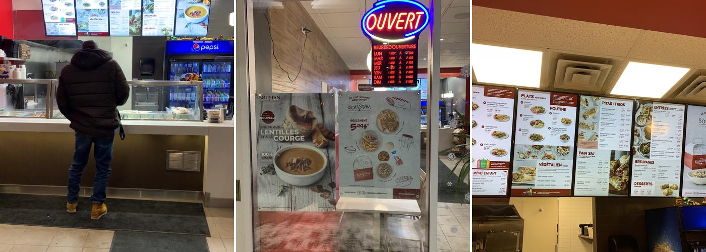 Restaurant Boustan Menu