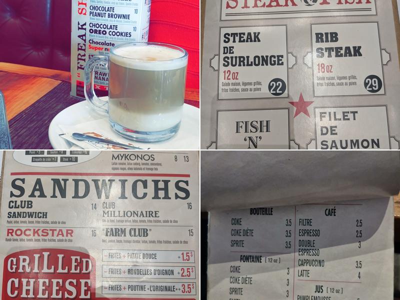 Rockstar Burger Bar Menu