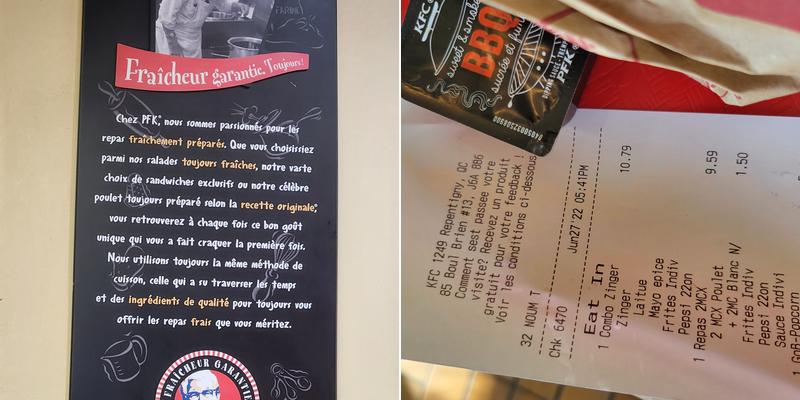 PFK Menu