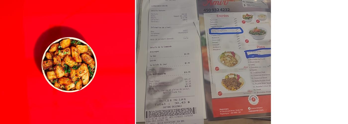 Amir Menu