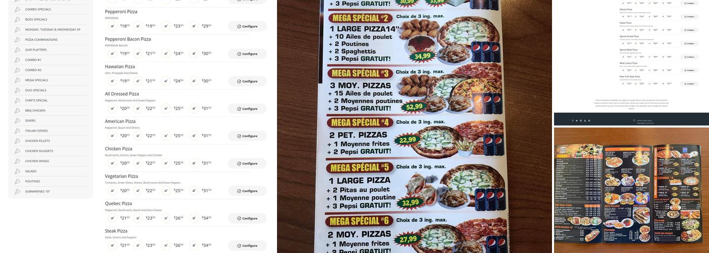 Bellapizza Menu