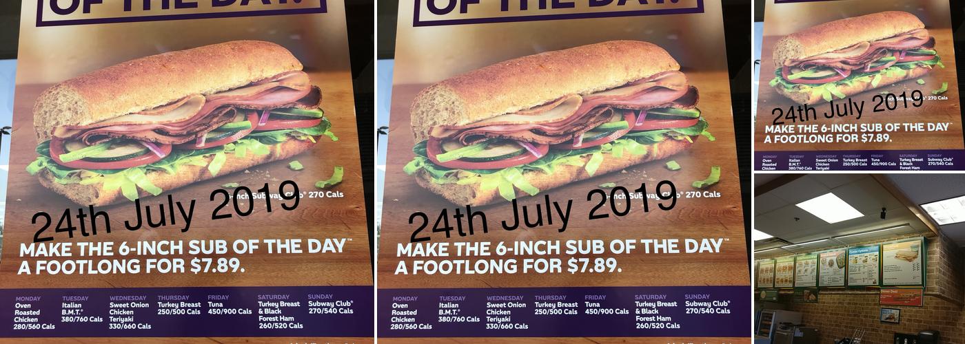Subway Menu
