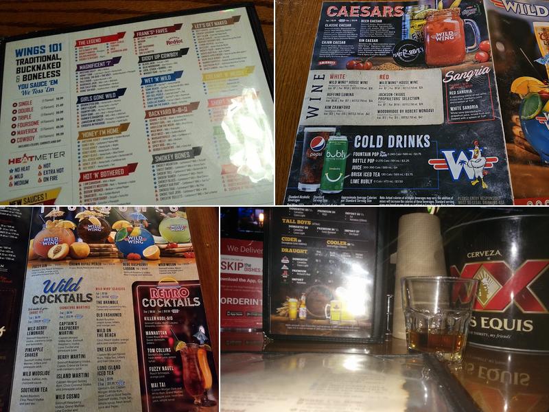 Wild Wing Menu