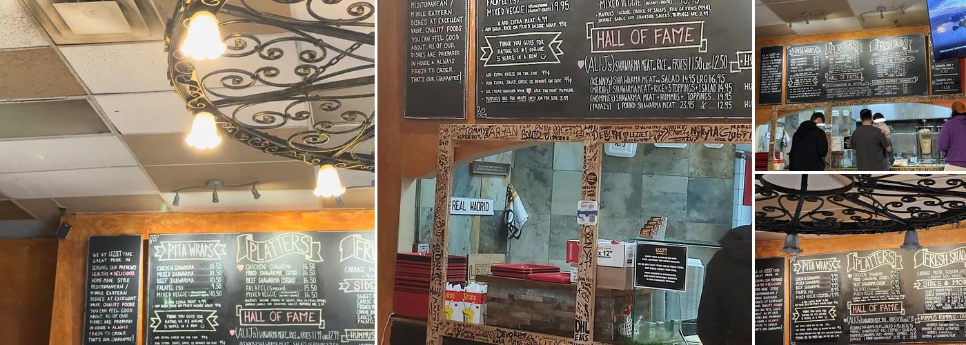 Lezzet Shawarma Falafel House Menu