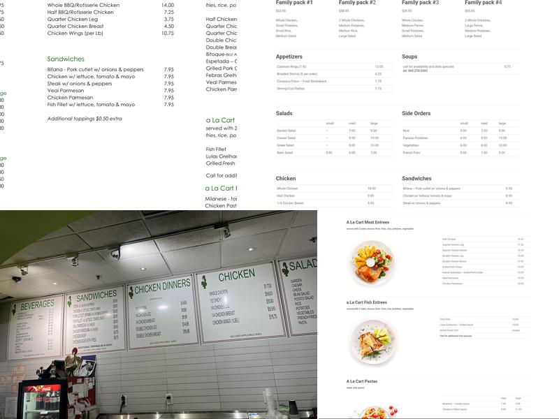 Silva's BBQ Menu
