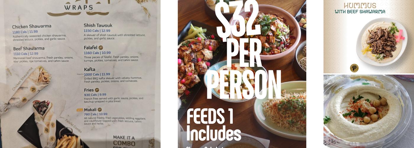 Paramount Middle Eastern Kitchen Menu