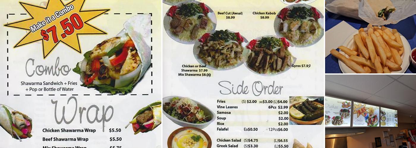 Habibi Shawarma Menu