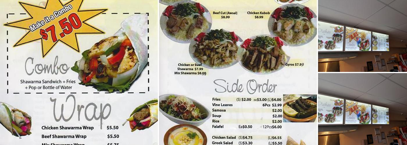 Habibi Shawarma Menu