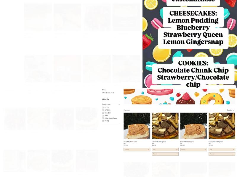 Nuthin Like 'Em cheesecakes Menu