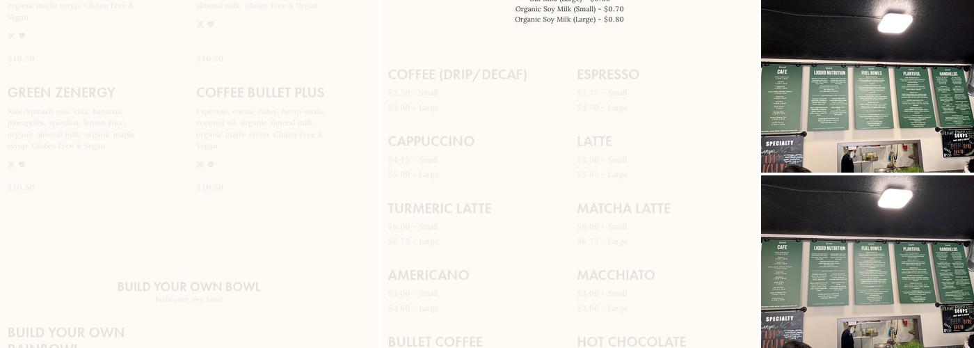 Grassroots Menu
