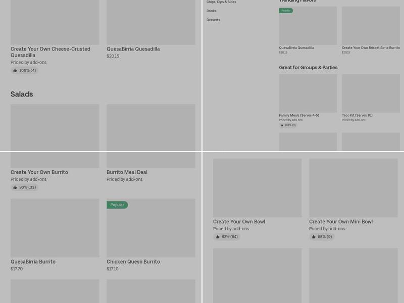 Osmap's Grilled Cheeserie Menu