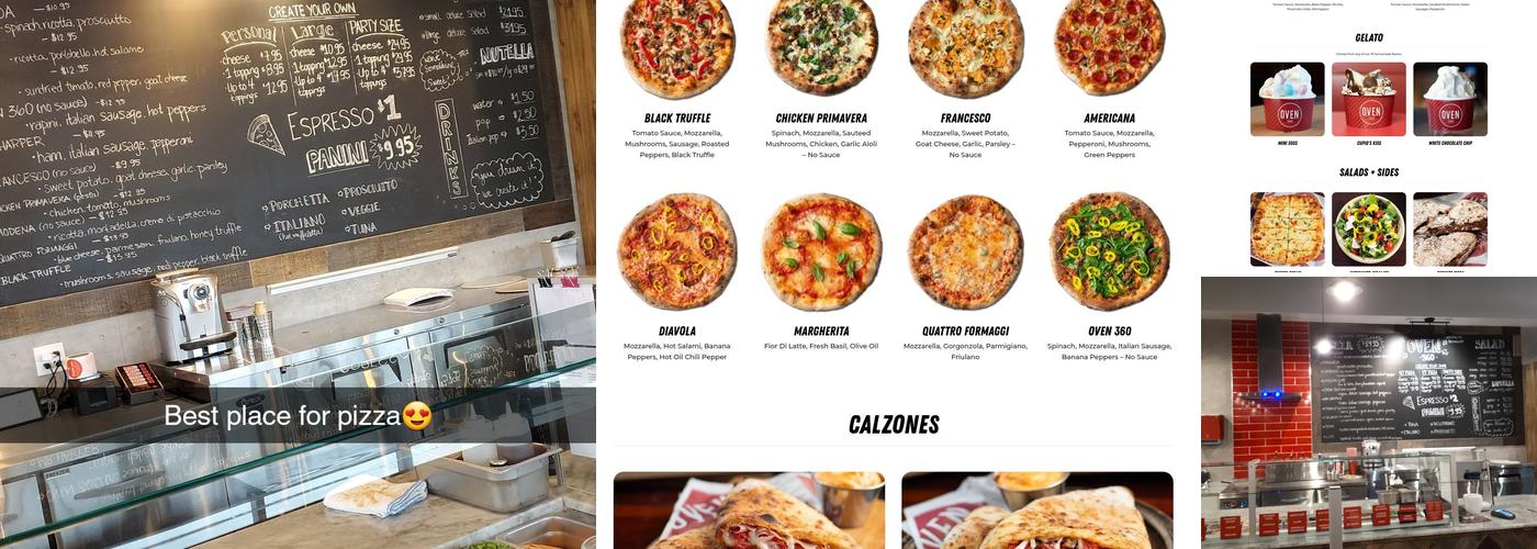 Oven 360 Leamington Menu