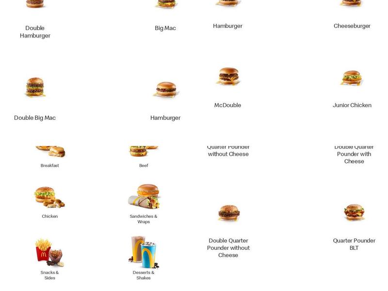 McDonald's Menu