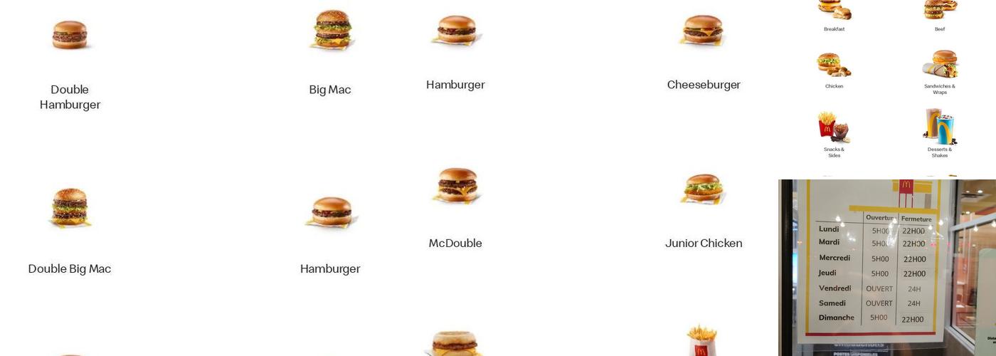 McDonald's Menu