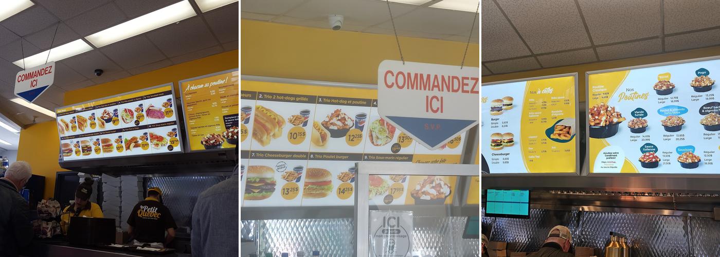 Petit Québec Menu