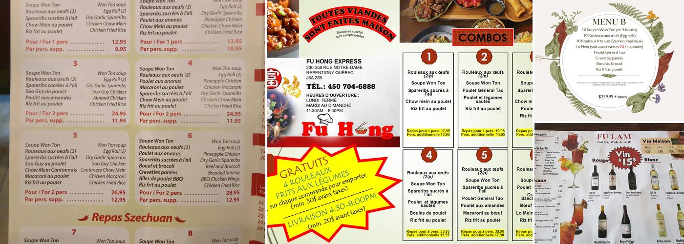 Fu Lam Express Menu