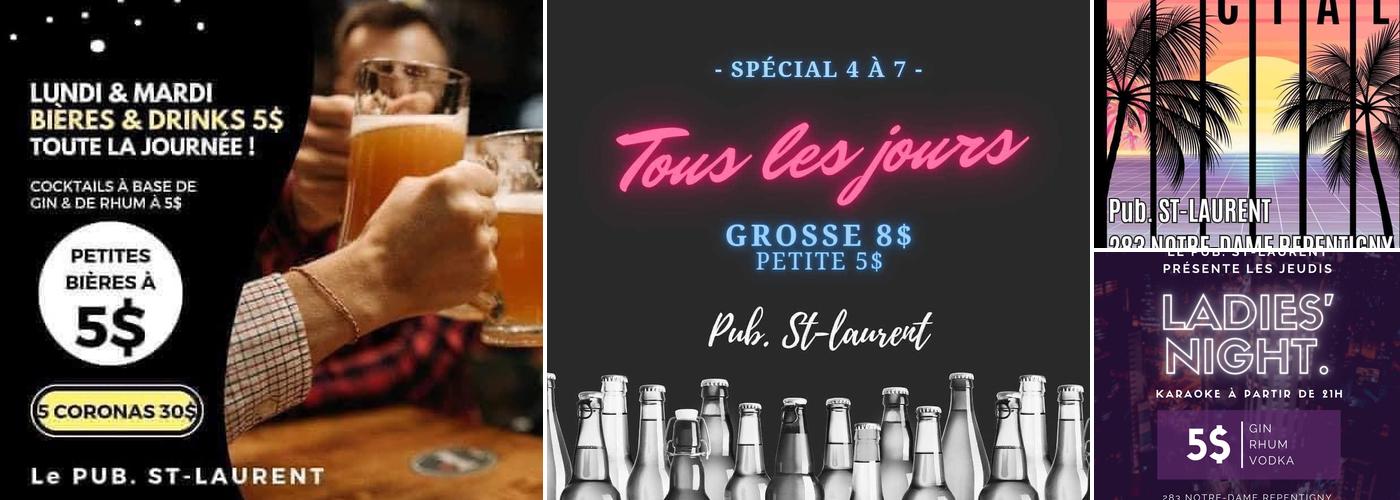Pub St Laurent Menu