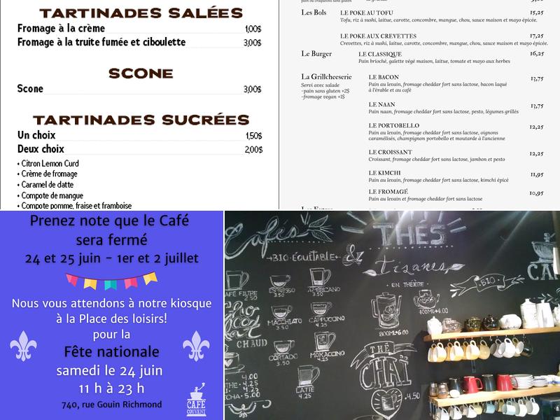 Café du Couvent Menu